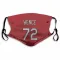 Red St. Louis Cardinals Tink Hence   Face Mask