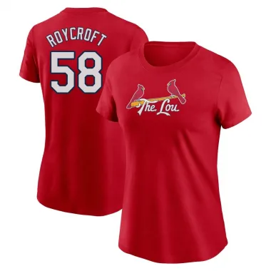 Red Women's Chris Roycroft St. Louis Cardinals 2024 City Connect Fuse T-Shirt