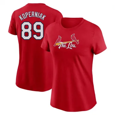 Red Women's Matthew Koperniak St. Louis Cardinals 2024 City Connect Fuse T-Shirt