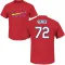 Red Youth Tink Hence St. Louis Cardinals Roster T-Shirt -