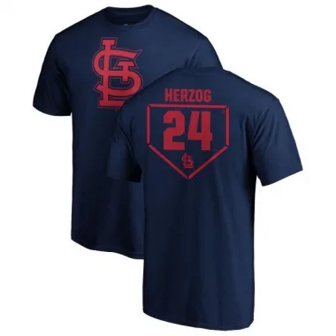 White Men's Whitey Herzog St. Louis Cardinals RBI T-Shirt - Navy