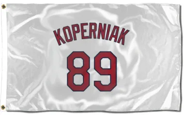 White St. Louis Cardinals Matthew Koperniak   Flag (3 X 5)