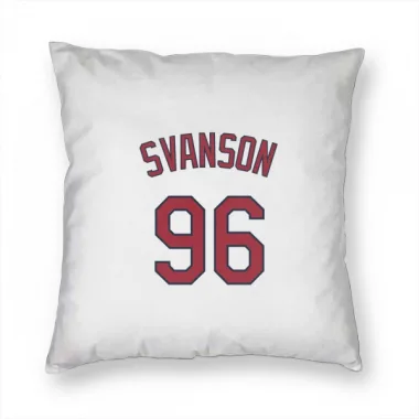 White St. Louis Cardinals Matthew Svanson   Pillow Cover (18 X 18)