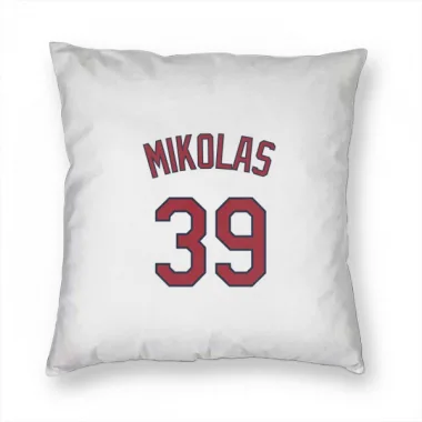 White St. Louis Cardinals Miles Mikolas   Pillow Cover (18 X 18)