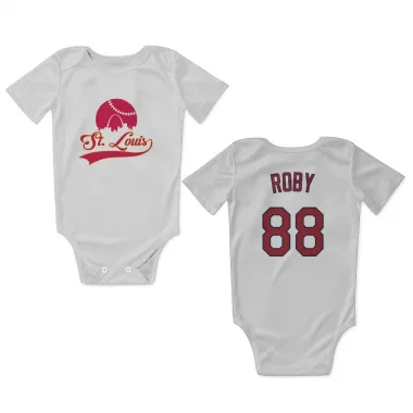 White St. Louis Cardinals Tekoah Roby   Newborn & Infant Bodysuit